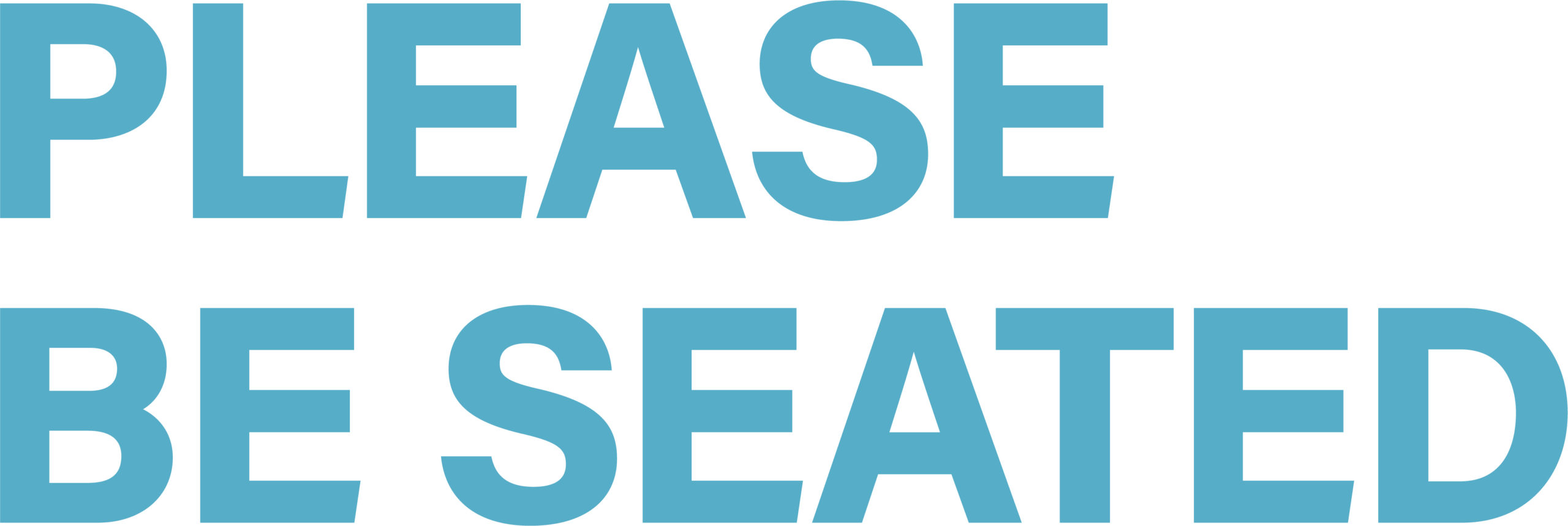 Please Be Seated Logo
